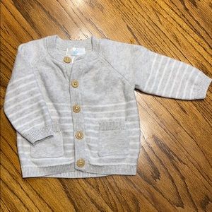 0-3 month striped cardigan